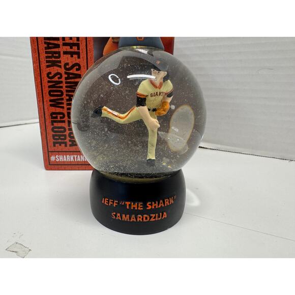 NEW 2017 San Francisco Giants Jeff "The Shark" Samardzija Snow Globe - Picture 1 of 8